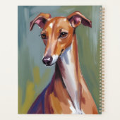 Italian Greyhound Dog Painting プランナー手帳 (裏面)
