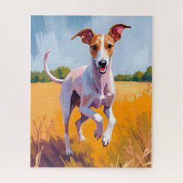 Italian Greyhound Dog Painting Pet ジグソーパズル