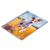 Italian Greyhound Dog Painting Pet ノートブック (左側)