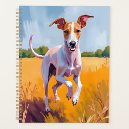 Italian Greyhound Dog Painting Pet プランナー手帳