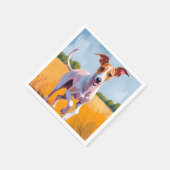 Italian Greyhound | Dog Watercolor Painting スタンダードカクテルナプキン (角)