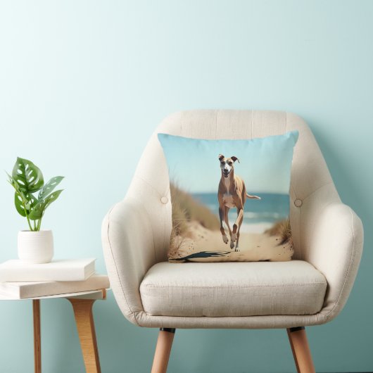 Italian Greyhound Elegant Throw Pillow クッション (椅子)