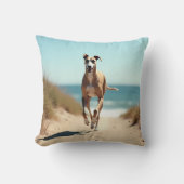 Italian Greyhound Elegant Throw Pillow クッション (正面)
