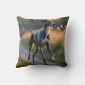 Italian Greyhound Elegant Throw Pillow クッション (裏面)