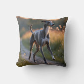 Italian Greyhound Elegant Throw Pillow クッション (正面)