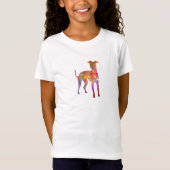 Italian Greyhound in watercolor Tシャツ (正面)