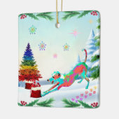 Italian Greyhound Ornament セラミックオーナメント (左)