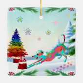 Italian Greyhound Ornament セラミックオーナメント (裏面)