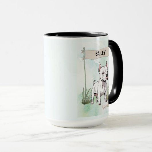 Italian Greyhound Watercolor Personalized D マグカップ (正面右)