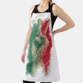 Italian Hand Gesture Sing Language Funny Italy エプロン (インサイチュ)