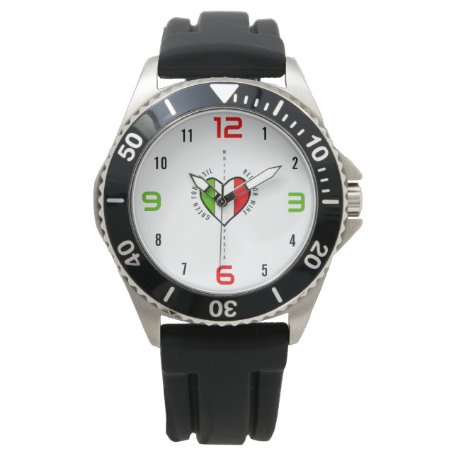 Italian Heart Patriotic 腕時計 (正面)