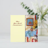 ITALIAN KITCHEN IN FLORENCE, Red Blue 招待状 (スタンド正面)