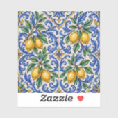 Italian Lemon Azulejo Tile シール (シート)