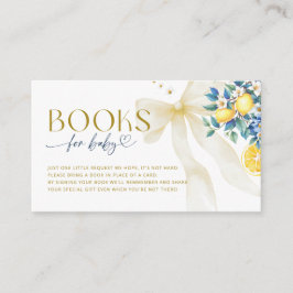 Italian Lemon Blue Tile Sweetie Books for Baby エンクロージャーカード