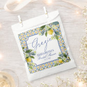 Italian lemon bridal shower  フェイバーバッグ (クリップ留めされた状態)