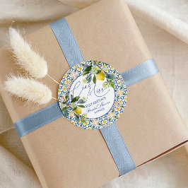 Italian Lemon Bridal Shower  ラウンドシール