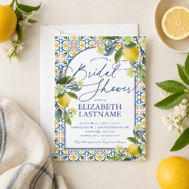 Italian Lemon Bridal Shower Invitation 招待状
