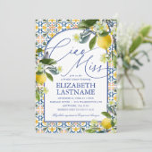 Italian Lemon Bridal Shower Invitation 招待状 (スタンド正面)