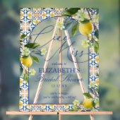 Italian Lemon Bridal Shower Welcome Sign アクリルサイン (ニュートラル)