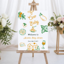 Italian Lemon Ciao Baby Pasta & Pizza Baby Shower