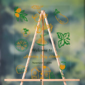 Italian Lemon Ciao Baby Pasta & Pizza Baby Shower アクリルサイン (ニュートラル)