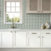 Italian Lemon Citrus Blue Majolica Tile Pattern タイル