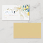 Italian Lemon Citrus Blue Tile Diaper Raffle  エンクロージャーカード (正面/裏面)