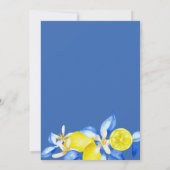 Italian Lemon Floral Bridal Shower invite 招待状 (裏面)