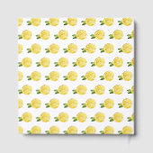 Italian Lemon Greenery Frame Wedding Guest Book ゲストブック (裏面)