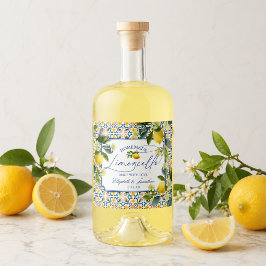 Italian Lemon Limoncello リキュールボトルラベル