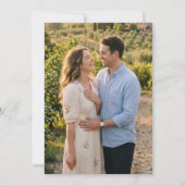 Italian Lemon Save The Date With Photo Flat Card セーブザデート (裏面)