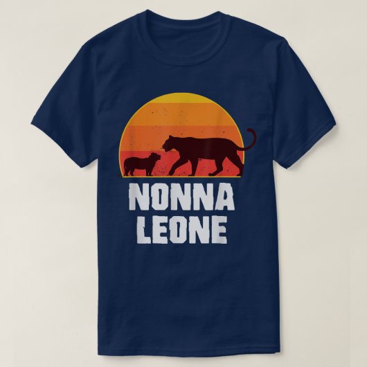 Italian Lion Grandma  Mother's Day  Nonna Leone  Tシャツ (デザイン正面)
