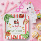 Italian Mediterranean Baby Shower Holy Cannoli ペーパープレート (パーティー)