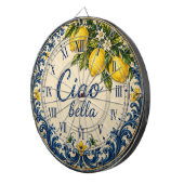 Italian Mediterranean Kitchen Amalfi Coast Lemon ダーツボード (正面右)