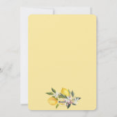 Italian Mediterranean Tile Lemon Wedding シーズンカード (裏面)