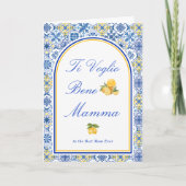 Italian Mom I Love You Mamma Mother’s Day Card カード (正面)