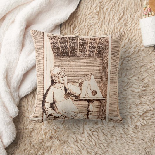 Italian Monument to Dante Alighieri Divine Comedy クッション (ブランケット)