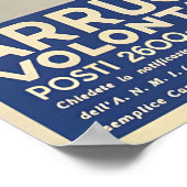 Italian Navy Propaganda Poster Volunteers ポスター (角)