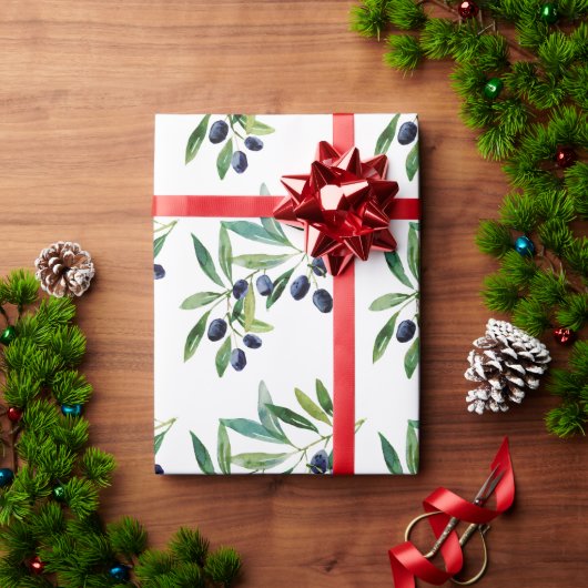 Italian Olive Branch ラッピングペーパー (クリスマスギフト)