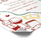 Italian Pasta Baby Shower Advice for Baby ポスター (角)