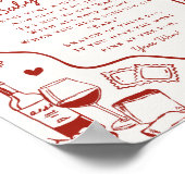 Italian Pasta Baby Shower Dont Say Baby Game ポスター (角)