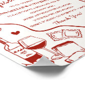 Italian Pasta Baby Shower Time Capsule Game ポスター (角)