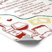 Italian Pasta Baby Shower Time Capsule Game ポスター (角)