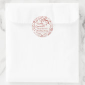 Italian Pasta Holy Cannoli Birthday Envelope Seal ラウンドシール (バッグ)