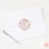 Italian Pasta Holy Cannoli Birthday Envelope Seal ラウンドシール (封筒)
