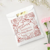Italian Pasta Special Delivery Baby Shower フェイバーバッグ (封をした状態)