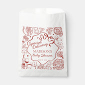 Italian Pasta Special Delivery Baby Shower フェイバーバッグ (正面)