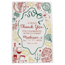 Italian Pasta Thats Amore Bridal Shower Favor ミディアムペーパーバッグ