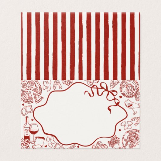Italian Pasta Thats Amore Place Card Table Decor (外部フラット)