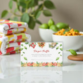 Italian Pasta Themed Diaper Raffle Card エンクロージャーカード